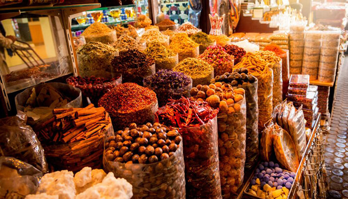 بازار ادویه شهر دبی 