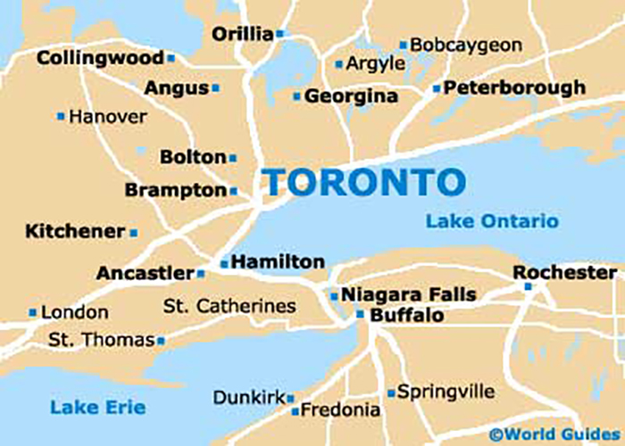 نقشه-شهر-تورنتو