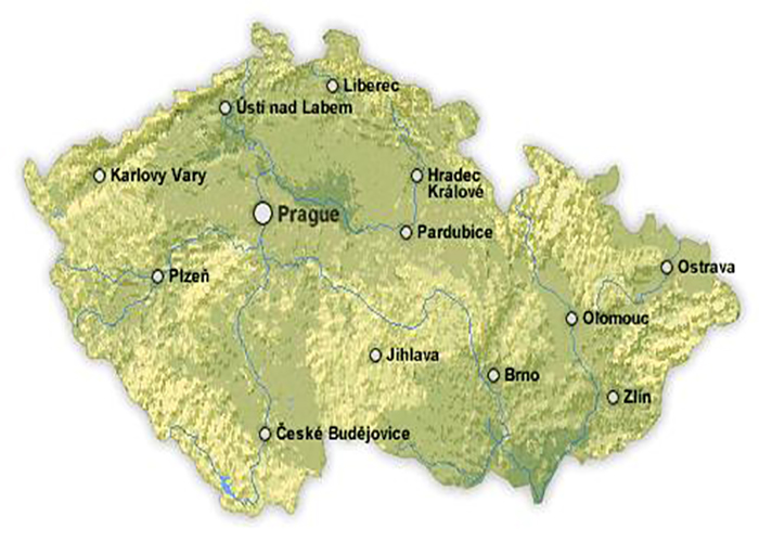نقشه-جهوری-چک