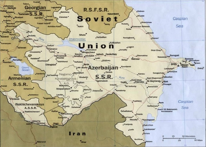 نقشه آذربایجان