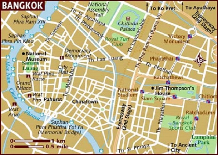 نقشه بانکوک